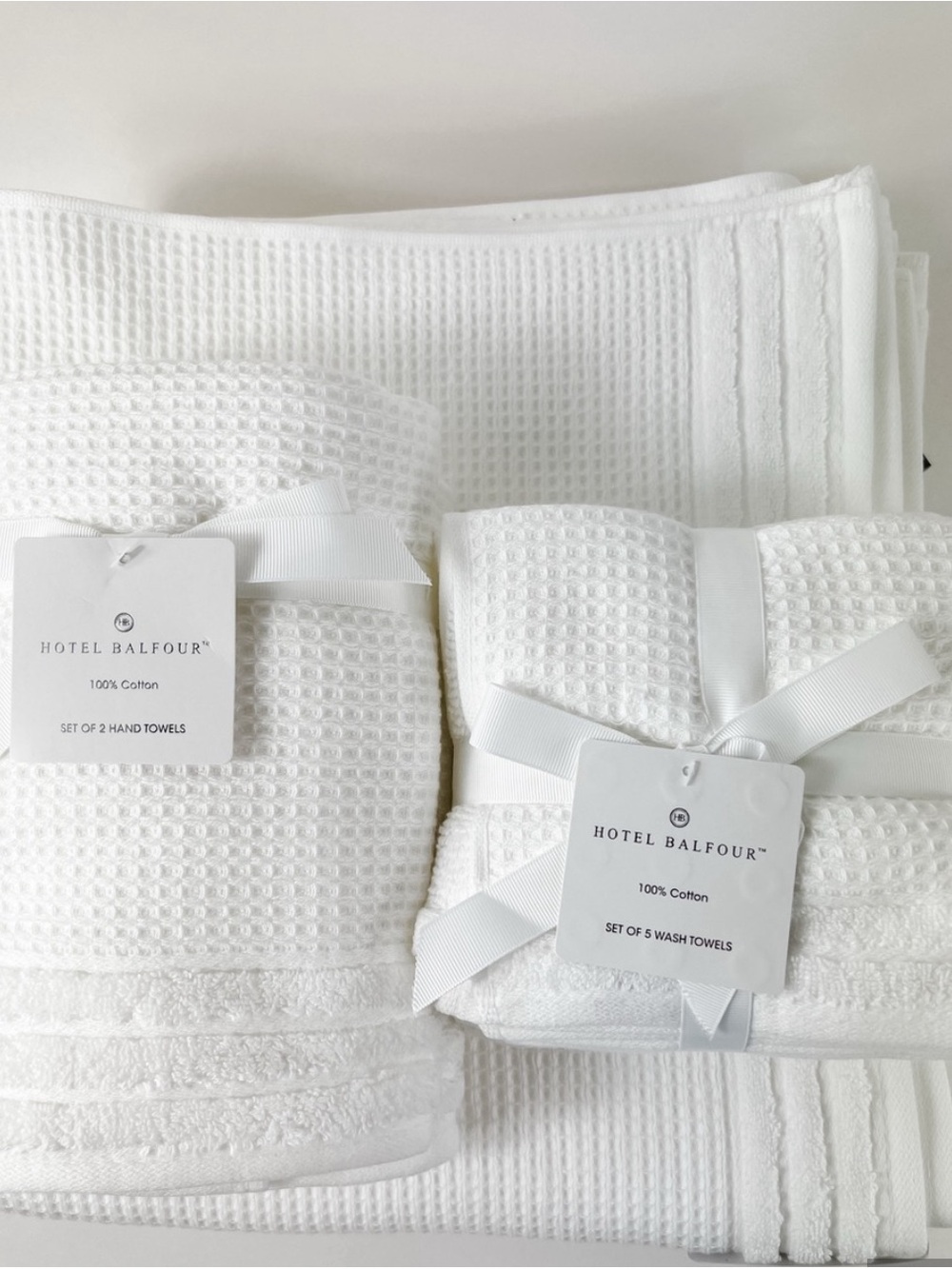 Hotel Balfour Spa/ waffle Towel set.